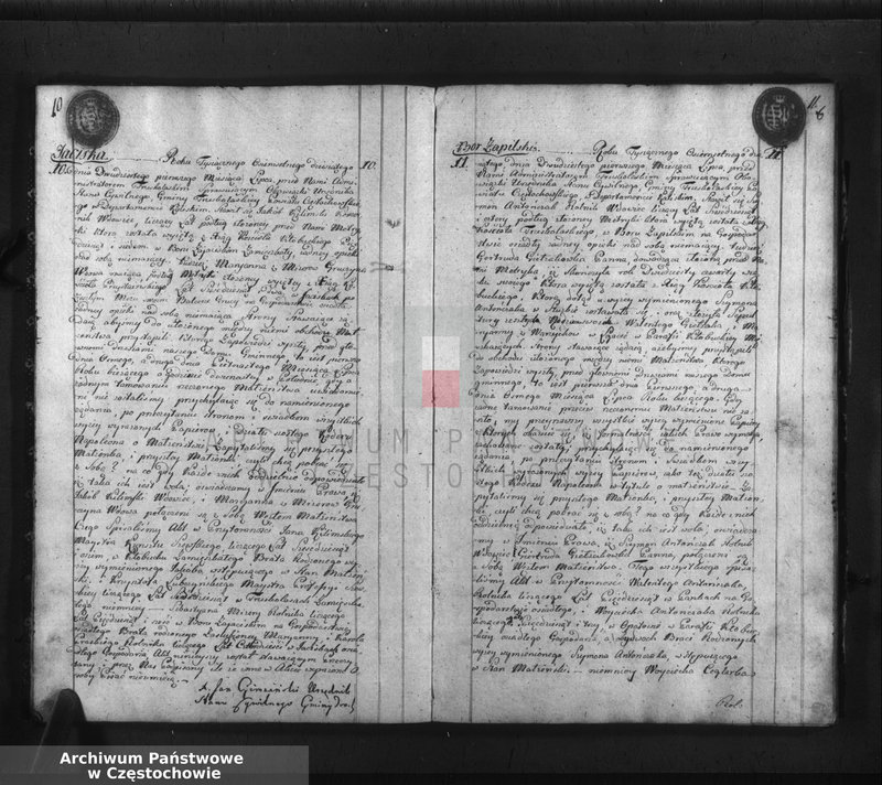 Obraz 8 z jednostki "Akta cywilne małżeństwa gminy Truskolasy od dnia 1 miesiąca maja 1810 roku do dnia 30 miesiąca kwietnia 1811 roku wpisane"