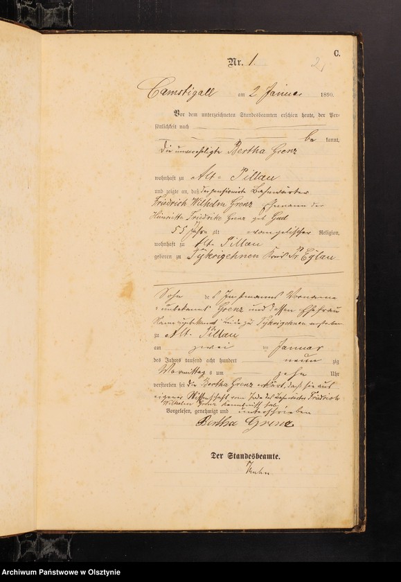 image.from.unit.number "Sterbe-Haupt-Register Nr 1 - 133"