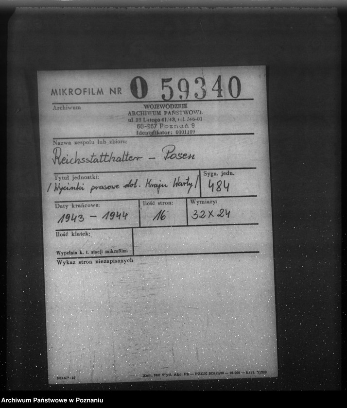 Obraz 2 z jednostki "Wycinki prasowe dotyczące Kraju Warty"