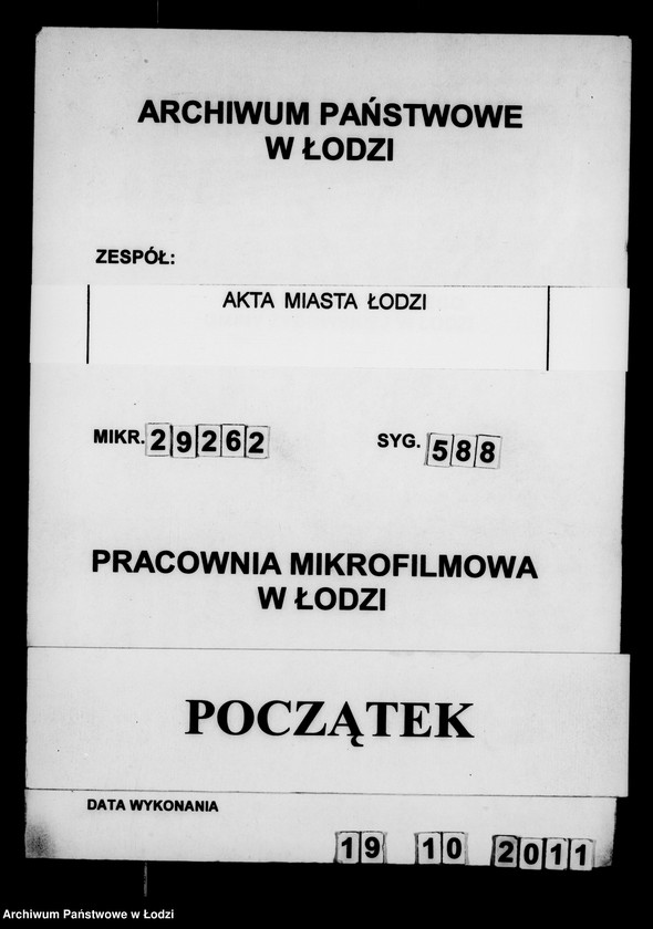 Obraz 1 z jednostki "Akta tyczące się certyfikatów na obranie nazwiska przez Żydów"