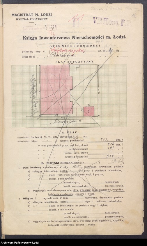 image.from.unit.number "Księga inwentarzowa nieruchomości m. Łodzi ul. Świętokrzyska"