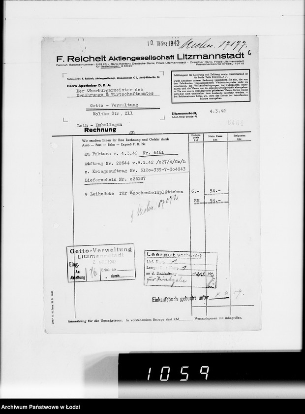 Obraz 11 z jednostki "[Leergut F.Reichelt A.G.L