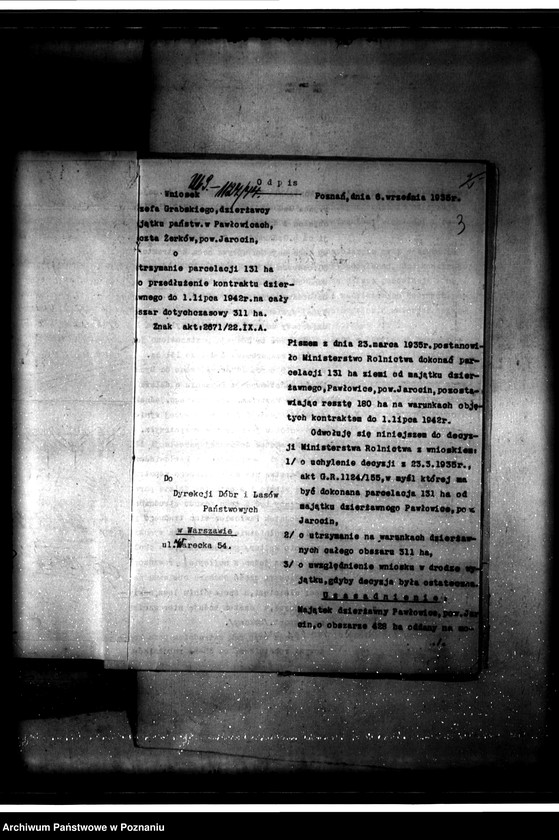 Obraz 6 z jednostki "Parcelacja majątku państwowego Pawłowice"