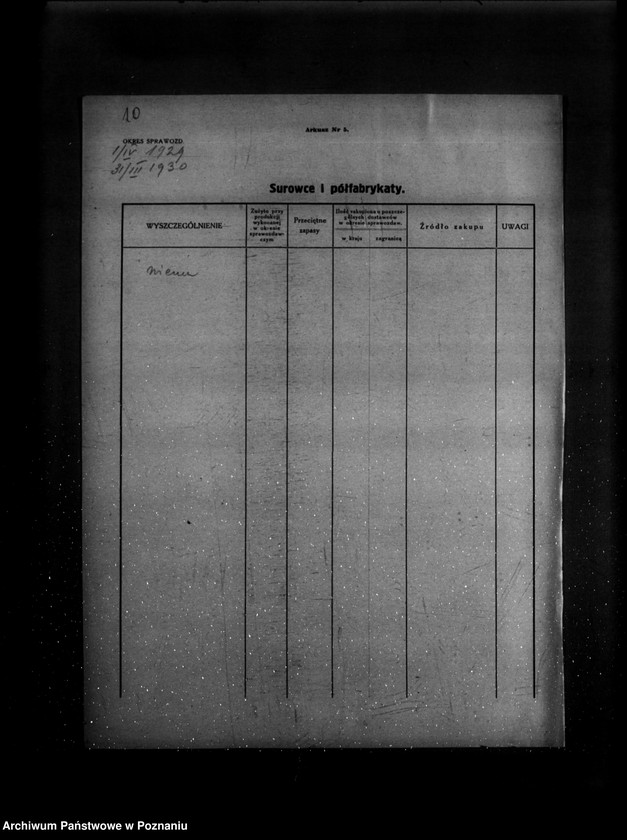 Obraz 14 z jednostki "Kwestionariusz Elektrowni Miejskiej w Bojanowie powiat rawicki"