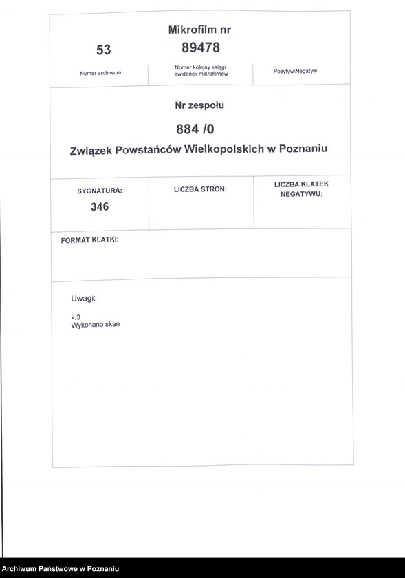 Obraz 2 z jednostki "Wieleń, powiat Czarnków - spis członków."