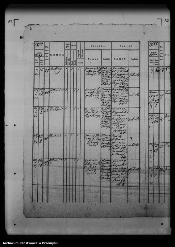 Obraz 10 z jednostki "[Kopie ksiąg metrykalnych parafii Barycz z filiami Grabowiec, Skład Solny (dekanat Medyka)]"