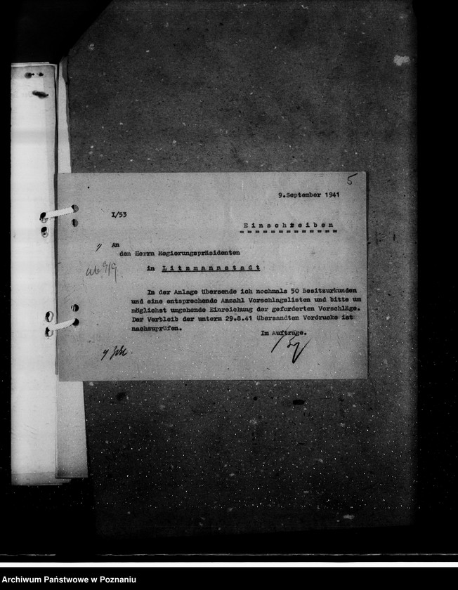 Obraz 9 z jednostki "Kriegsverdienstkreuze- Regierungspräsident Litzmannstadt (Łódź)"