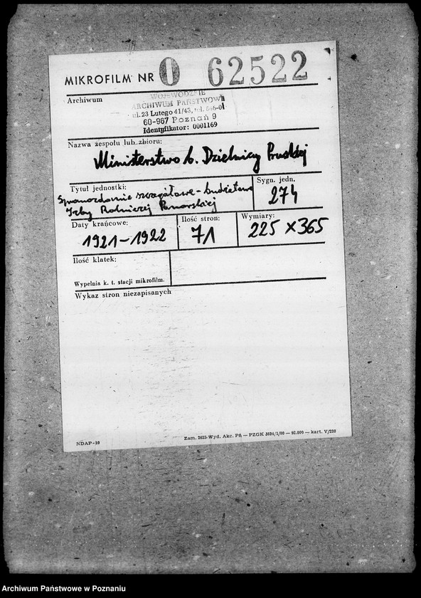 Obraz 2 z jednostki "Sprawy szczegółowo - budżetowe Izba Rolnicza Pomorska"