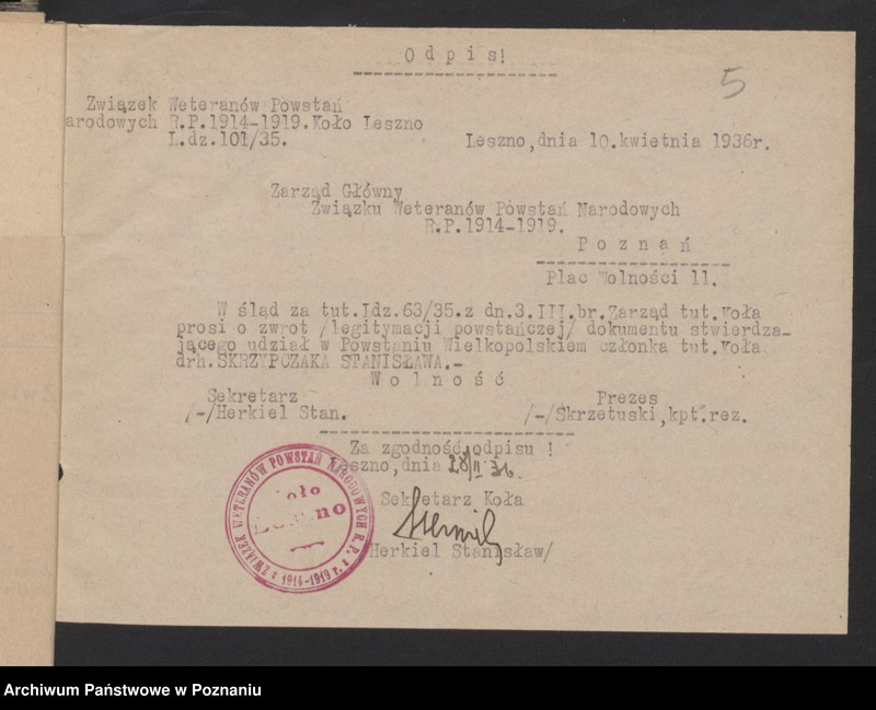 Obraz 7 z jednostki "Korespondencja."