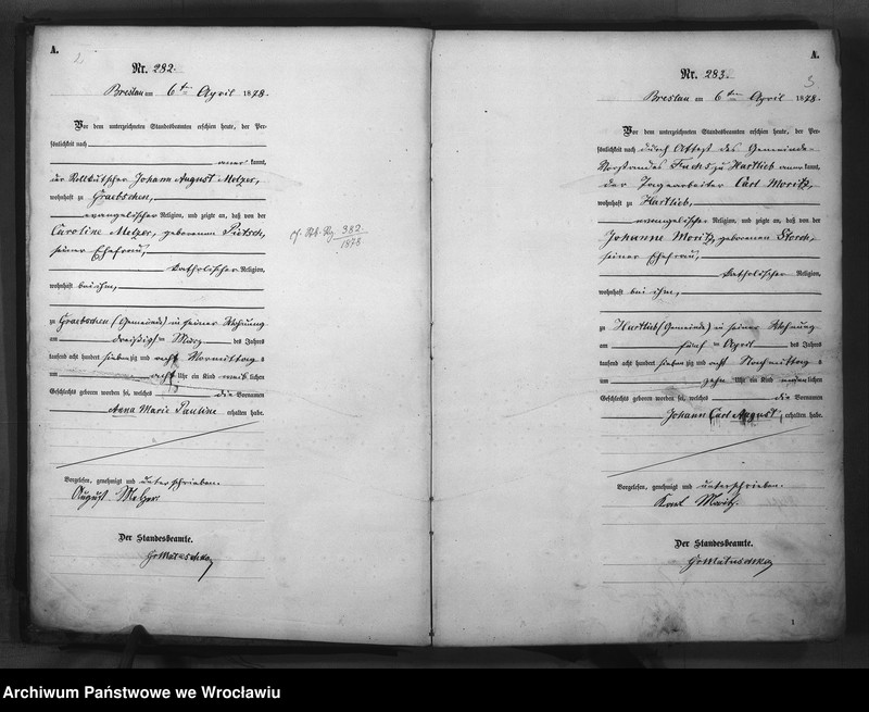 image.from.unit "Geburts-Haupt-Register Breslau Land (Wrocław Powiat) 1878 t.2"