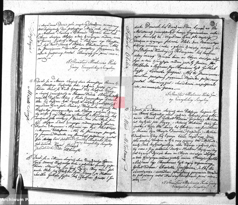 image.from.unit.number "Księga Duplicat Aktów Urodzonych, Zeszłych i Zaślubionych Proboszcza i Urzędnika Stanu Cywilnego Parafii Ewangelickiey Sereyskiey na Rok 1830 Sporządzona"