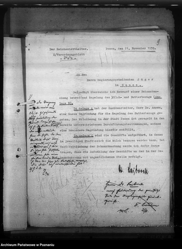 Obraz 13 z jednostki "Różne zarządzenia i korespondencja w sprawach gospodarczych"