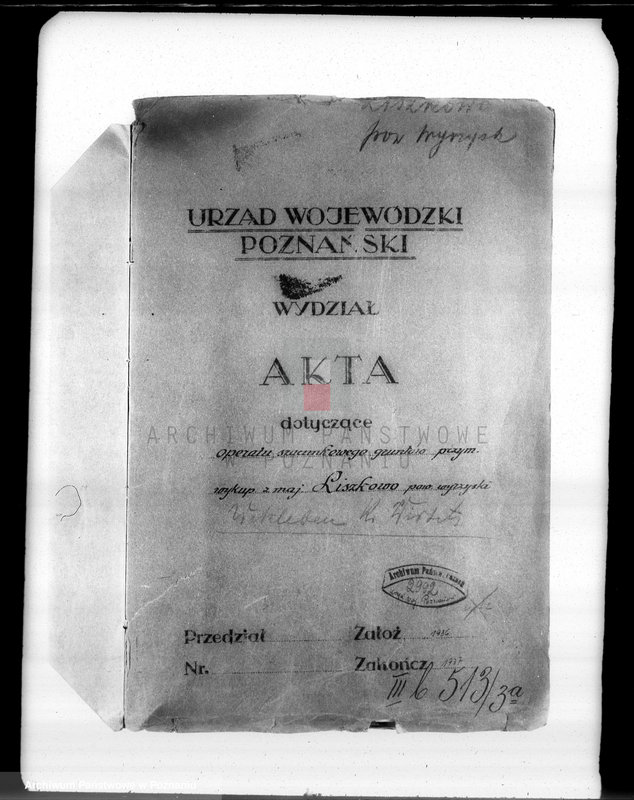 Obraz 4 z jednostki "Operat szacunkowy gruntów przymusowo-wykupionych z majątku Liszkowo powiatu wyrzyskiego"