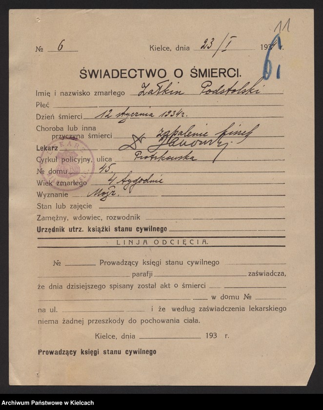 image.from.unit.number "Załączniki do akt zgonu Okręgu Bożniczego Kielce za rok 1934"