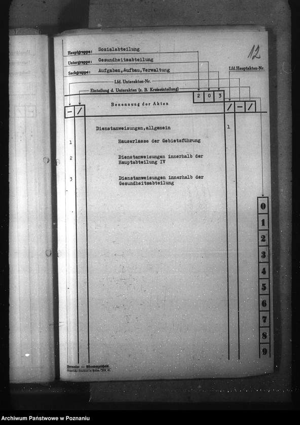 Obraz 16 z jednostki "Wykaz akt dla wydziału Gesundheitswesen und Volkspflege"