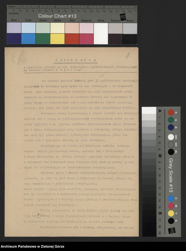 Obraz 3 z jednostki "Liga Kobiet: informacje KW i KP o kampaniach wyborczych w Lidze Kobiet. Informacje KP z konferencji kobiet - delegatek spółdzielczości - 1955, 1959-1960, 1964, 1967"