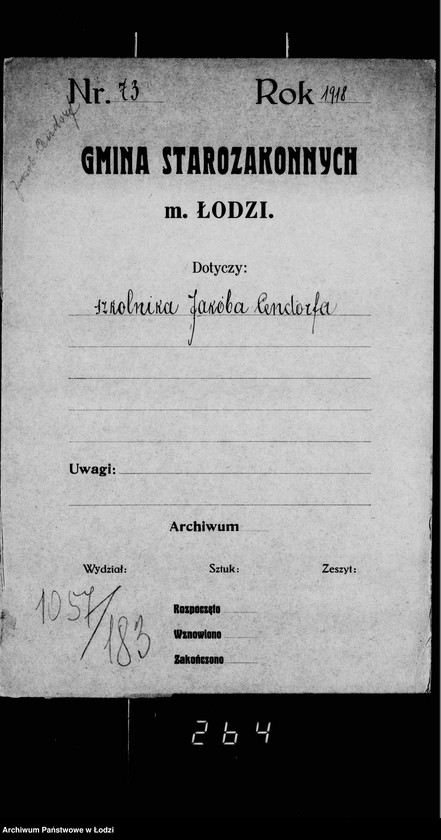 Obraz 4 z jednostki "Akta dotyczące szkolnika Jakoba Cendorfa"