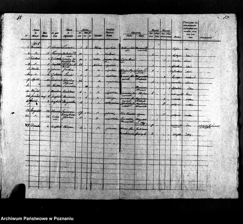 Obraz 10 z jednostki "Libri metrices baptisatorum, desponsatorum, mortuorum"