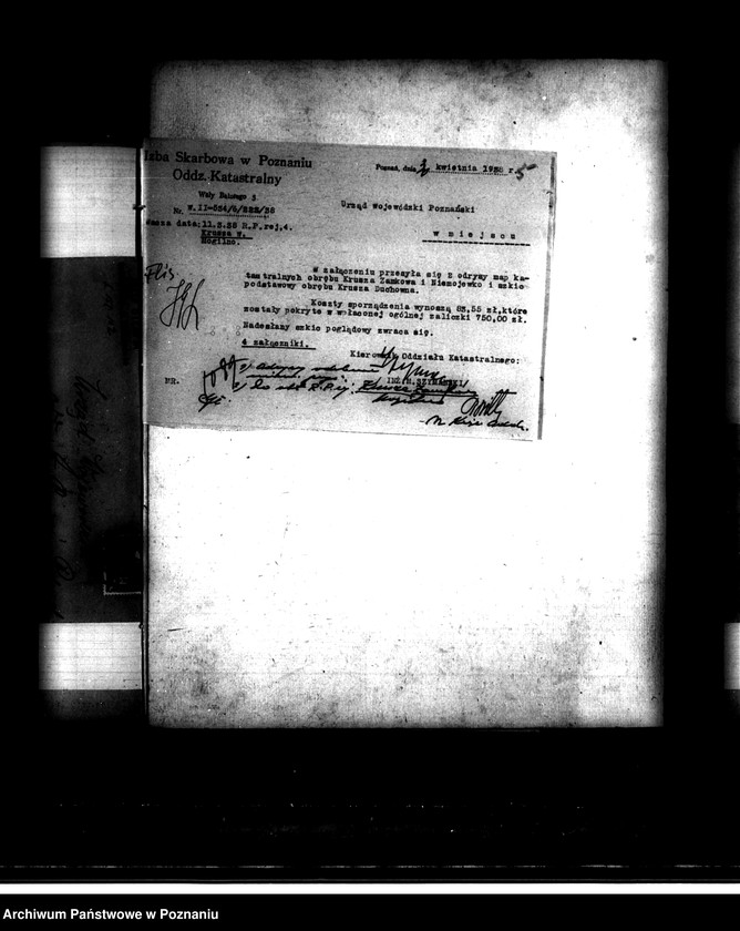 Obraz 9 z jednostki "Majątek Krusza Wielka powiatu mogileńskiego przymusowy wykup /prace pomiarowe/"