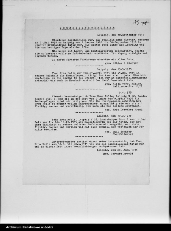 Obraz 20 z jednostki "Ausgeschiedene Angestellte F-G [Akta personalne]"