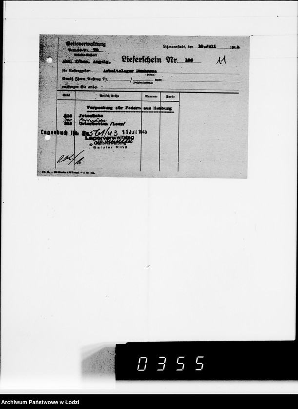 Obraz 15 z jednostki "Lieferscheine Pabianice"