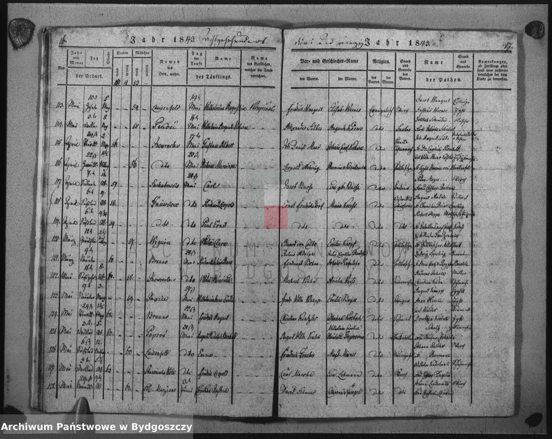 image.from.unit.number "Duplikat der Todtregister der evangelischen Kirche zu Inowrazlaw Jahr 1846"