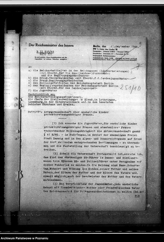 Obraz 13 z jednostki "Amtsvormundschaft über uneheliche Kinder. Jugendverwahrlager für Polen. Polnische uneheliche Kinder."