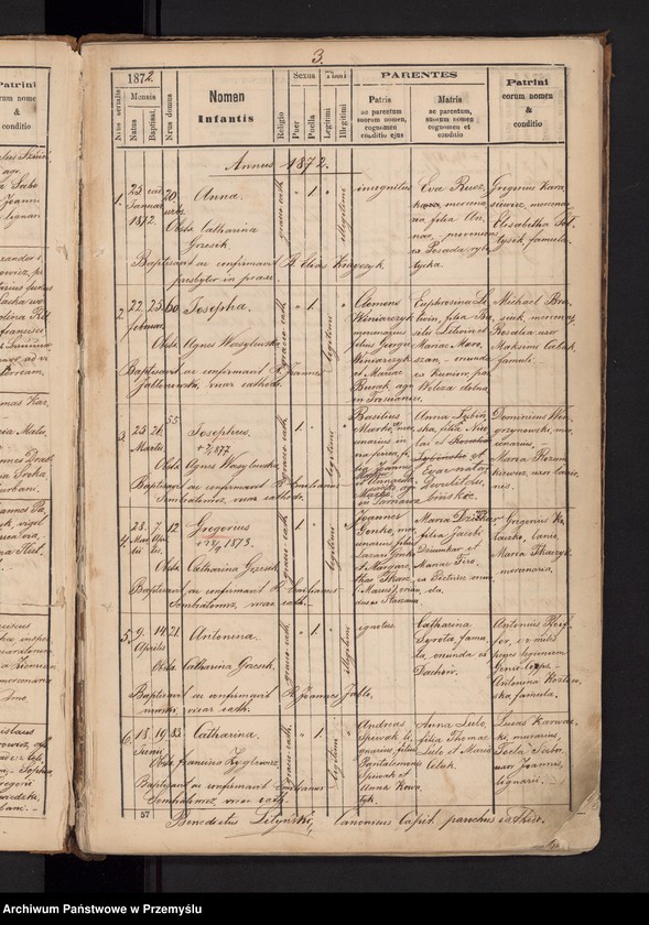 image.from.unit.number "Tom IIndus Liber metrices natorum ac baptisatorum gr.cath. ecclesia cathedralis ac parochialis Premisliensis pro suburbio Podzamcze cum Podskale et Krzemieniec et Kruhel [Tom II Księga metrykalna urodzonych i ochrzczonych greckokatolickiej cerkwi katedralnej i parafialnej przemyskiej z przedmieściami Podzamcze z Podskalem i Krzemieniec i Kruhel]"