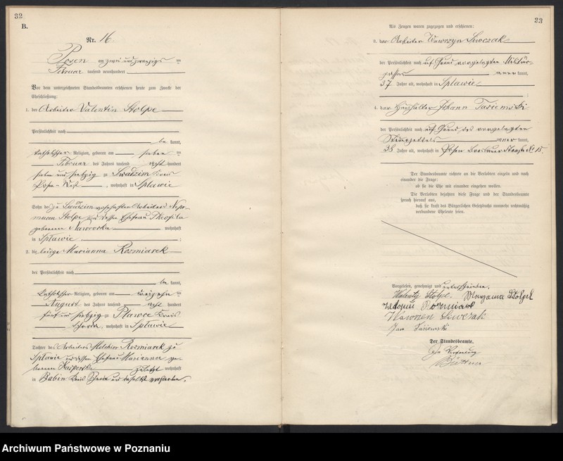 Obraz 18 z jednostki "Księga miejscowa małżeństw"