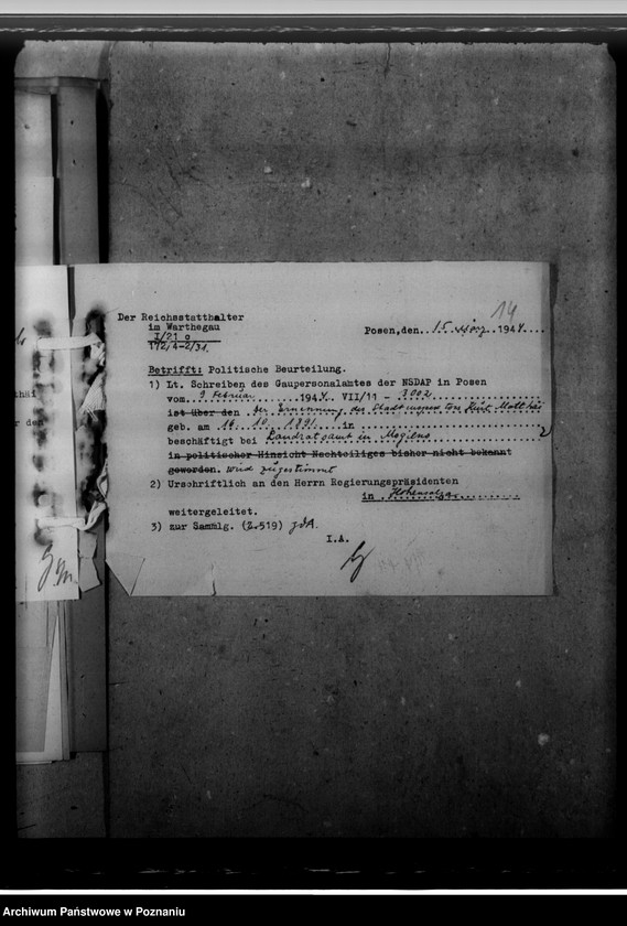 Obraz 18 z jednostki "Schrolle, Ernst; Matthä, Kurt - urzędnicy"