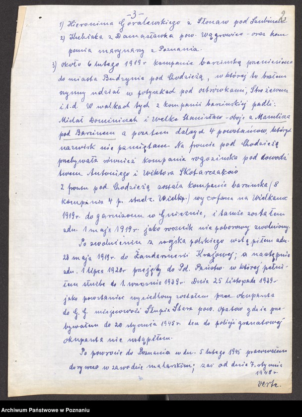 Obraz 17 z jednostki "Życiorysy powstańców wielkopolskich: B - tom V /Brandecki Michał - Brzozowski Jan/."