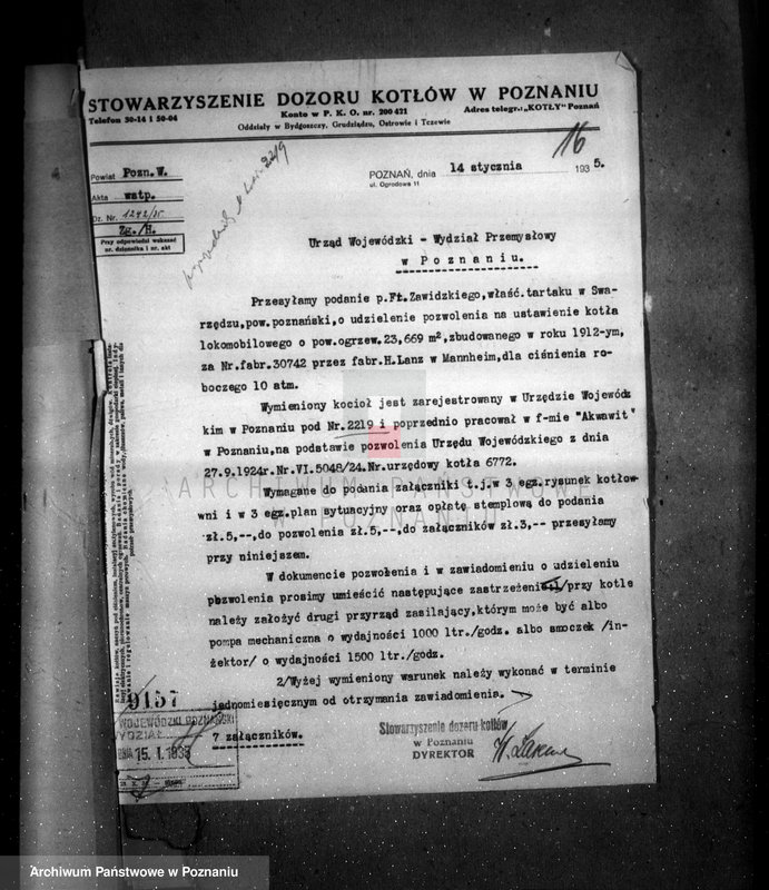 Obraz 20 z jednostki "Firma "Akwawit" Towarzystwo Akcyjne W Poznaniu nr woj. 2219"