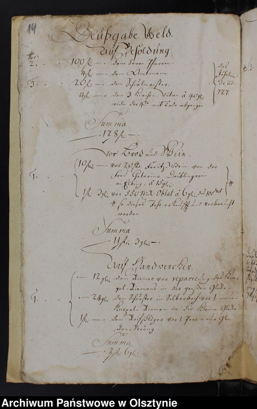 image.from.unit.number "Jahr Rechnung der Silberbachschen Kirchen"