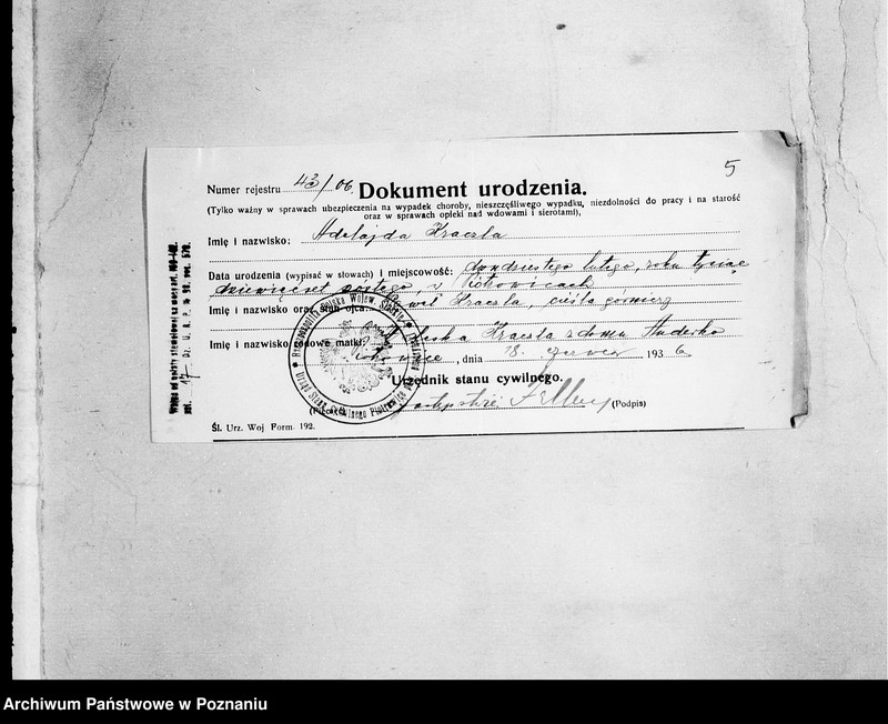 Obraz 9 z jednostki "/Podanie o dopuszczenie do egzaminu pielęgniarskiego/"