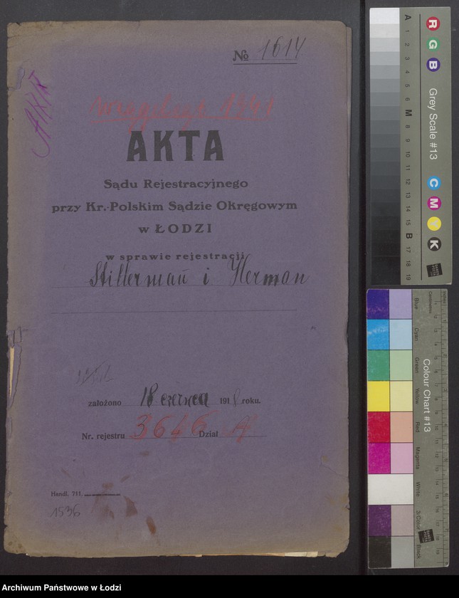 Obraz 2 z jednostki "Chaim Icko Stillerman, Zachariasz Herman- kupno i sprzedaż manufaktury"