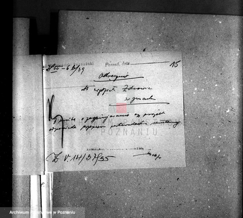 Obraz 19 z jednostki "Zatwierdzenie zakładu przemysłowego / Rozbudowa Rzeźni Miejskiej, - oddział konserw miejskich Zarząd Miejski w Kościanie"