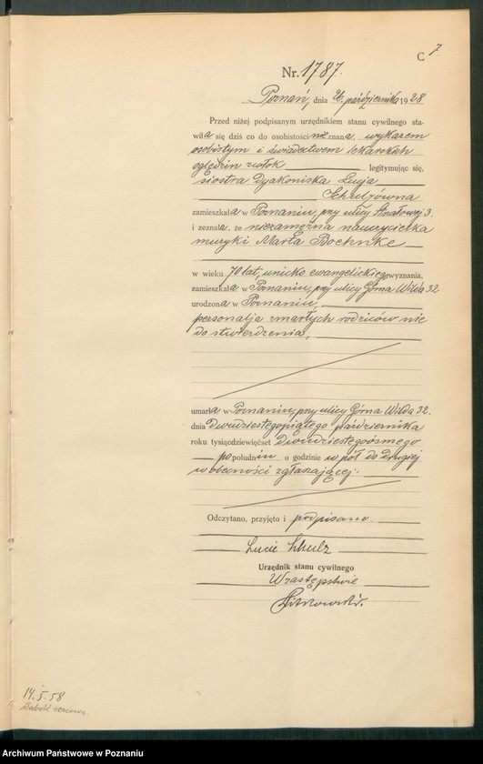 Obraz 9 z jednostki "Księga miejscowa zgonów tom IV [Rejestr główny zgonów]"