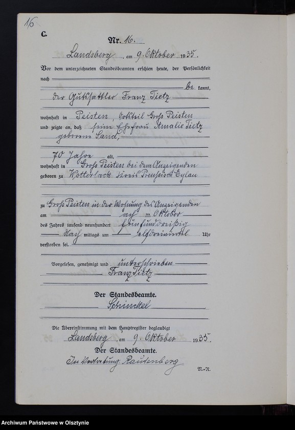 image.from.unit.number "Sterbe-Neben-Register Nr 1 - 22 [ Księga zgonów - wtóropis ]"