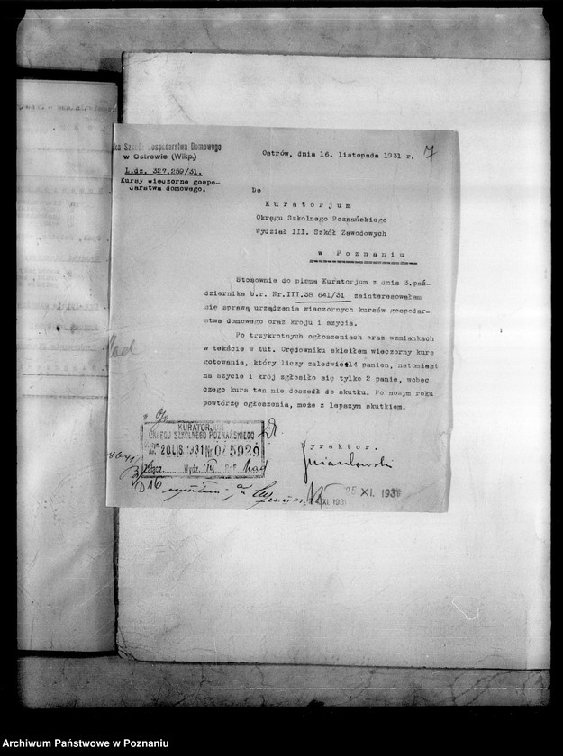 Obraz 11 z jednostki "Miejska Szkoła Rzemieślniczo-Przemysłowa- Ostrów [budżet na rok 1932]"