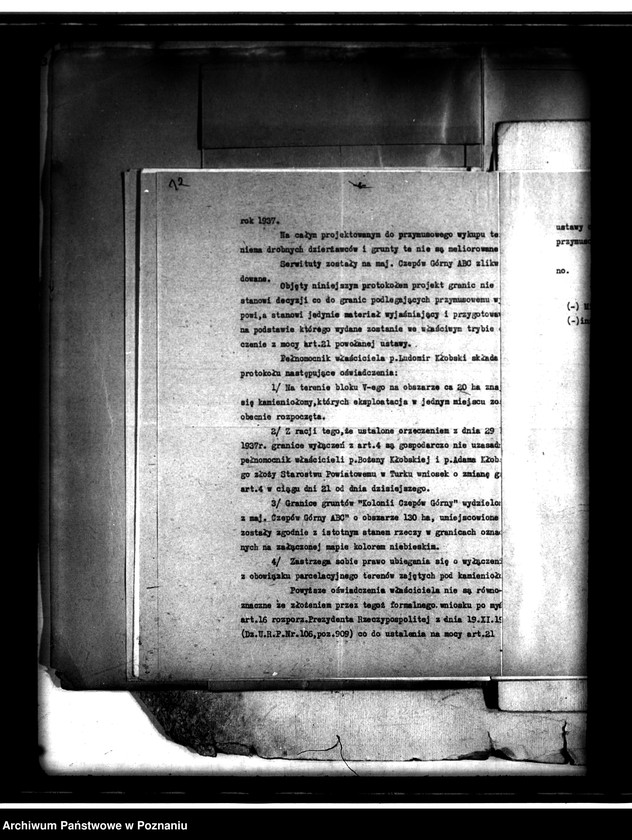 Obraz 15 z jednostki "Majątek Czepów Górny powiatu tureckiego przymusowy wykup"