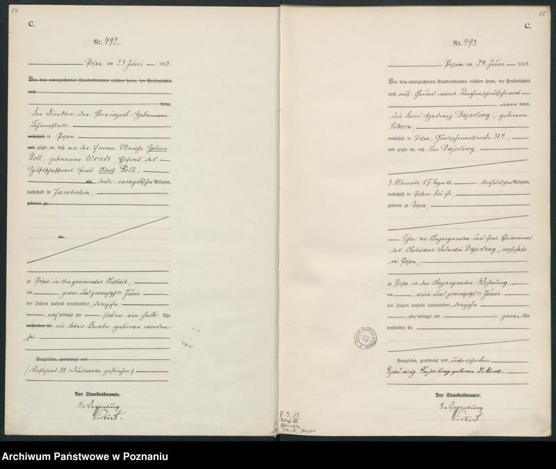 Obraz 10 z jednostki "Księga miejscowa zgonów tom II [Rejestr główny zgonów]"