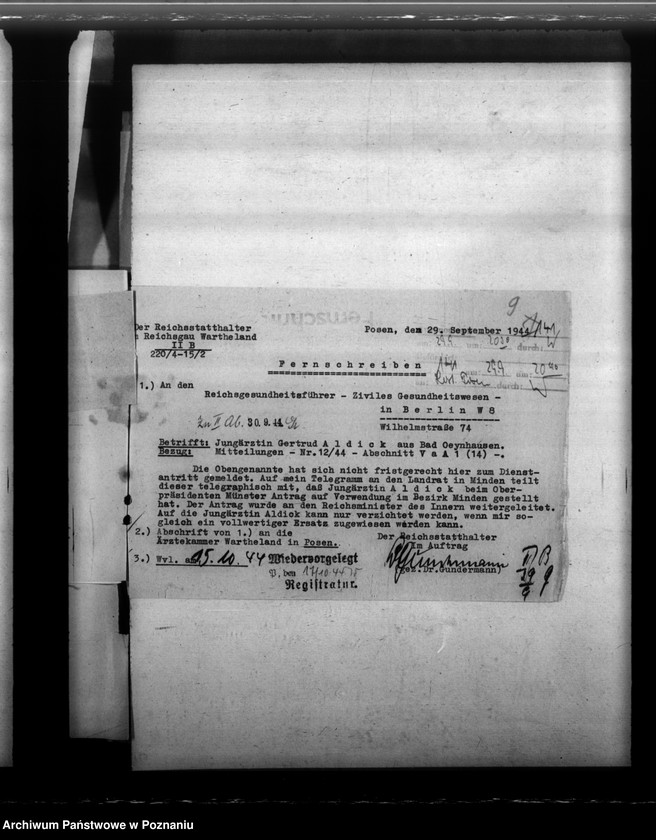 Obraz 13 z jednostki "Notdienstverpflichtung der Ärzte"