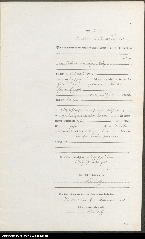 Obraz 6 z jednostki "Geburtsregister"