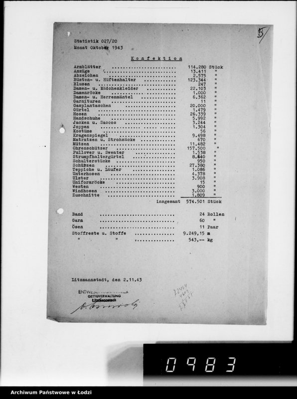 Obraz 9 z jednostki "Monatsberichte [Wydziałów G.V. Plan rozmieszczenia zakładów przemysłowych w Getcie według liczby robotników]"