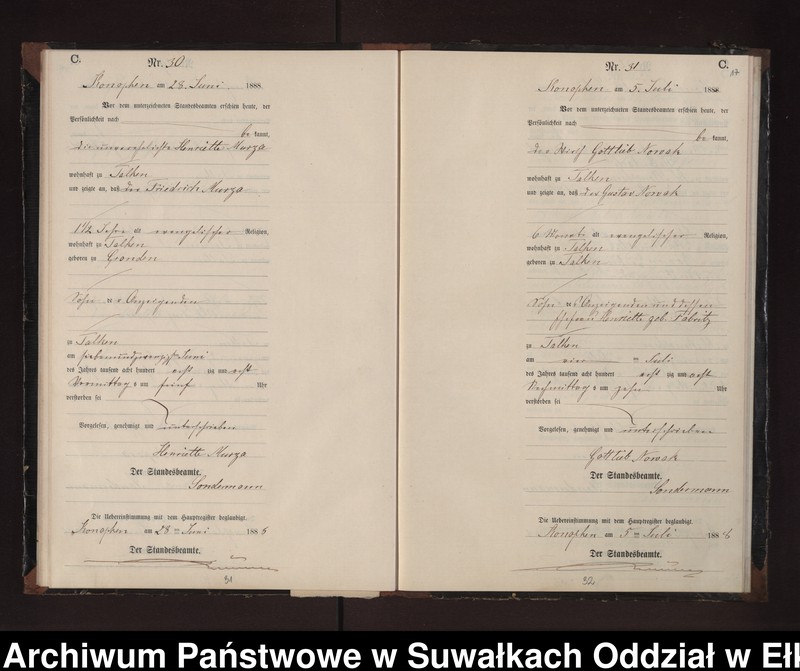 image.from.unit.number "Sterbe-Neben-Register des Preussischen Standes-Amtes Gr. Konopken Kreis Loetzen"