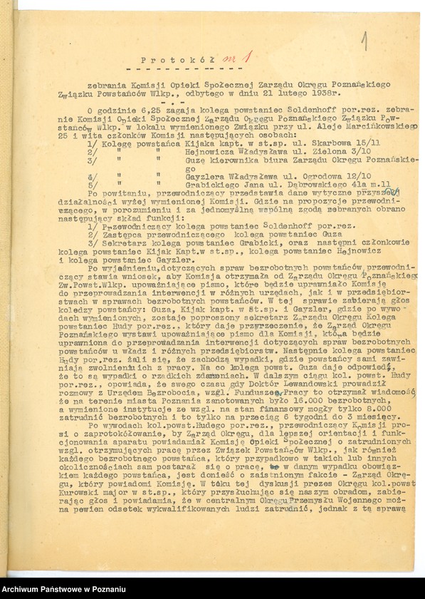 Obraz 4 z jednostki "Związek Weteranów Powstań Narodowych - obchód 17 rocznicy powstania."