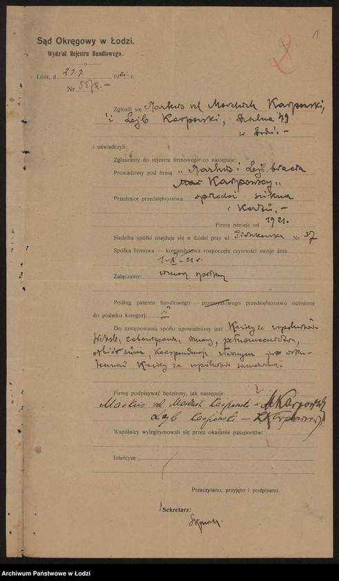 Obraz 3 z jednostki "Markus i Lejb bracia Karpowscy – sprzedaż sukna i kartu"