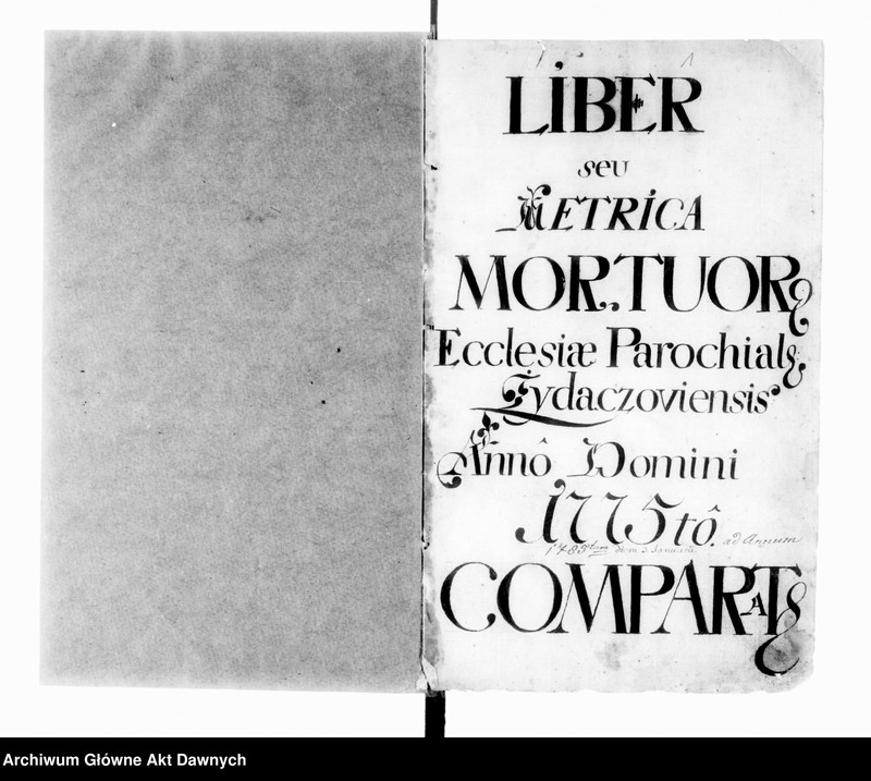 image.from.unit.number "Parafia: Żydaczów. Dekanat: Stryj. Księga metrykalna zgonów/pogrzebów dla całej parafii."