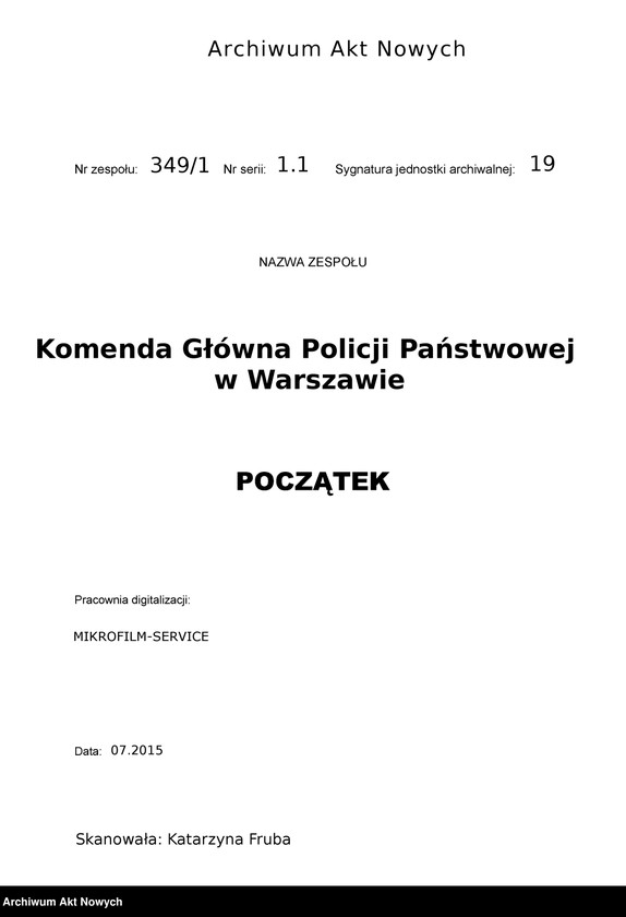 Obraz 6 z jednostki "[Rozkazy Komendanta Głównego Policji Państwowej]"