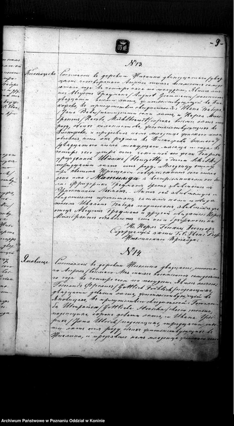 Obraz 11 z jednostki "Akta urodzeń"